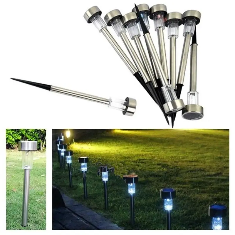 Solar Powered LED Garden Outdoor Yard Light Lawn Lamp Landscape Path Scene