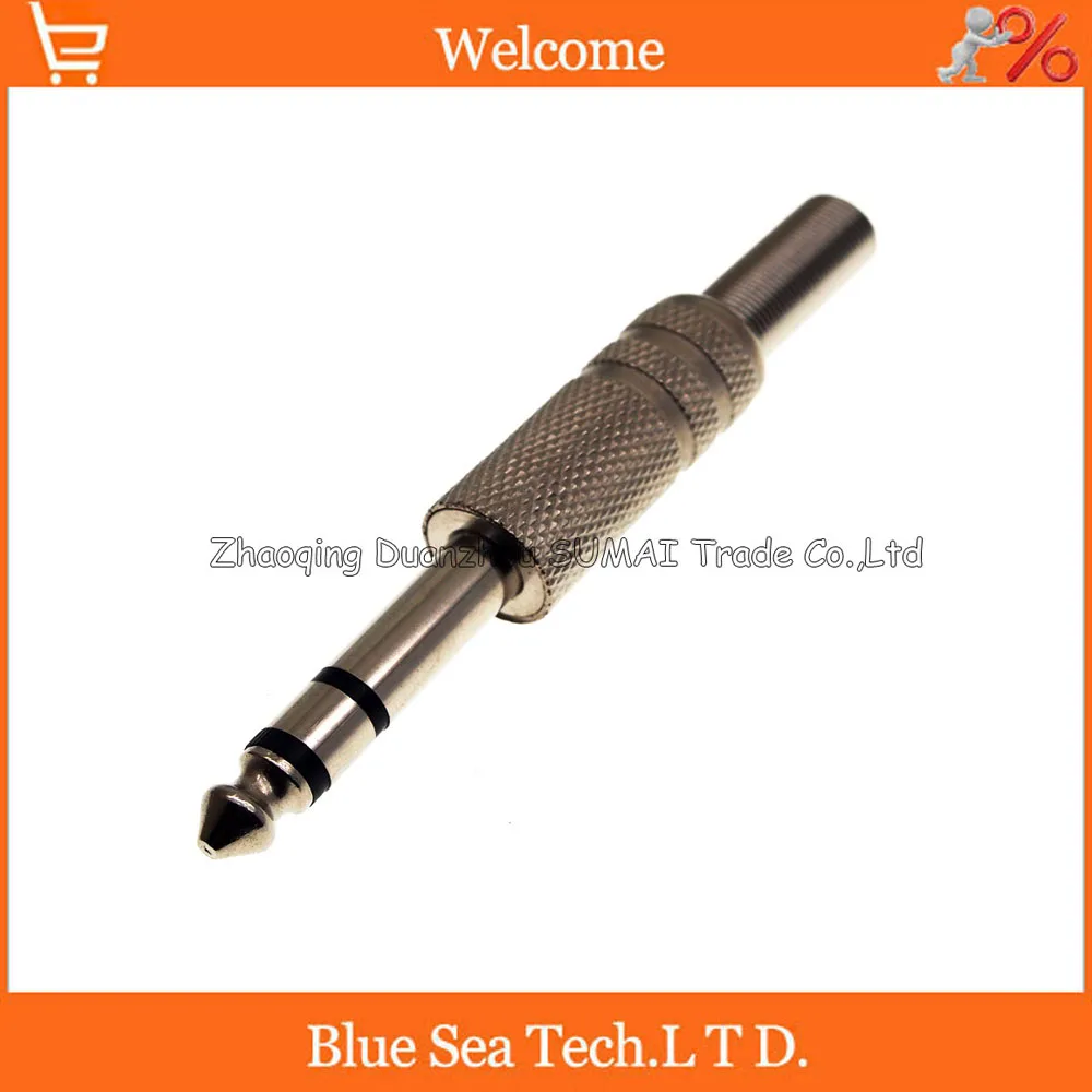 6.35mm double audio plug, 6.5 male double power amplifier plug