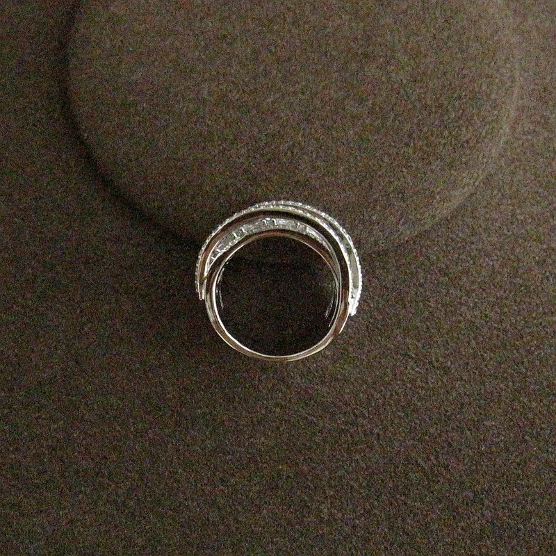 Роскошное многослойное кольцо из чистого камня с кубическим цирконием AAA, свадебные и вечерние ювелирные изделия для женщин, R2522