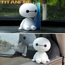 TF30 мультфильм автомобиль украшения пластик встряхивание робот Baymax Авто декоративные фигурки интерьер большие куклы героев, игрушки орнамент аксессуары
