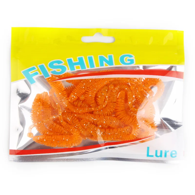 Soft Lure New Soft Worm Fishing Lure1.2g/8cm 20/PCS Artificial Bionic Wobblers Worm Fishing Bait Fishing Tackle jooyoo