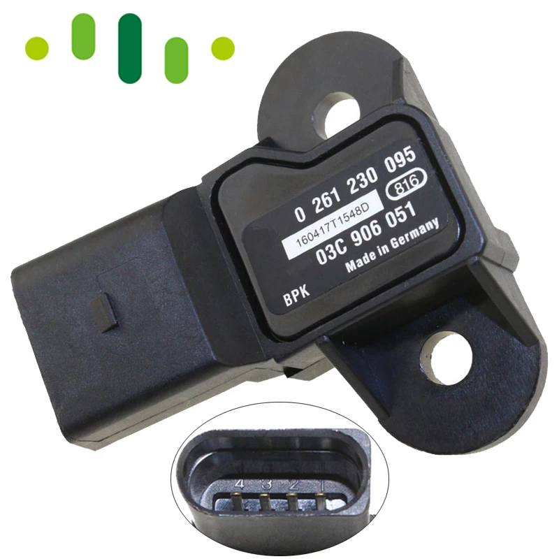 Brand New MAP Sensor For VW GTI Golf Beetle 2.5L A4 A5 A6 0 261 230 095 03C906051 03C906051F