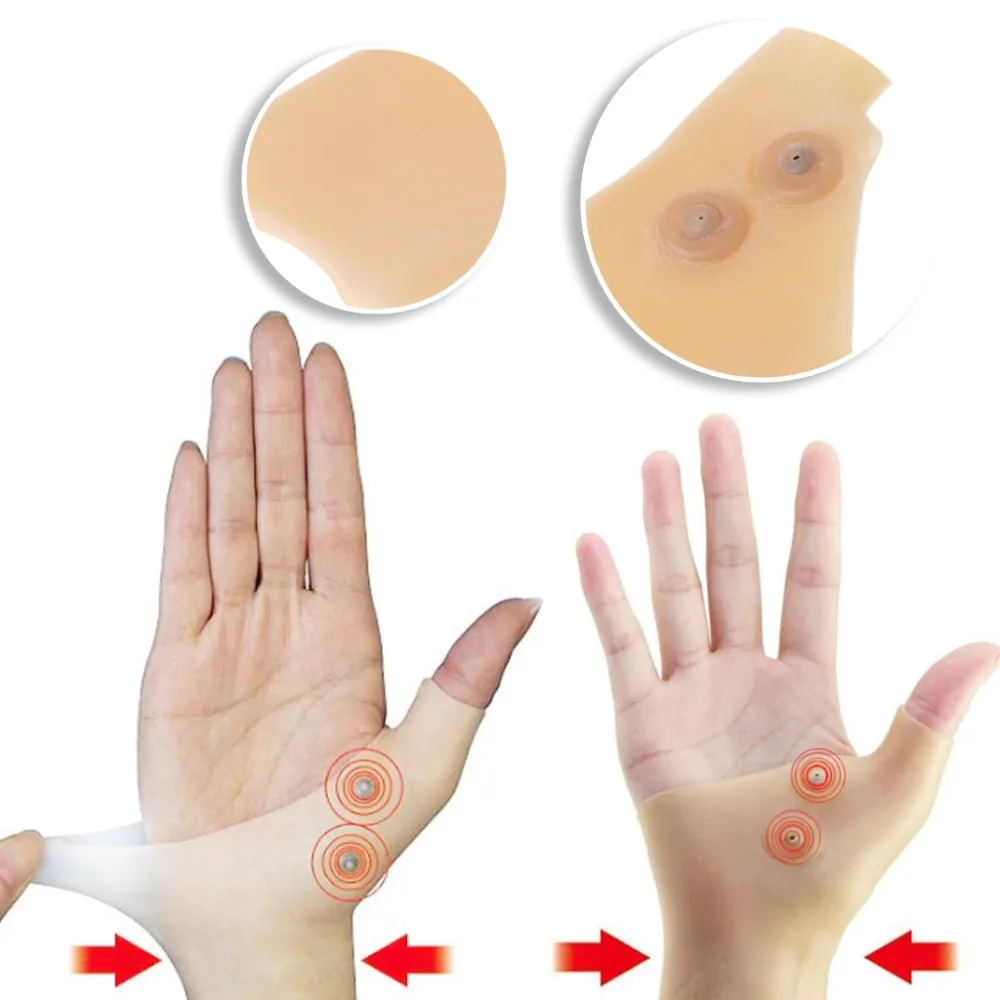 ZRLOWR 1 шт. магнитные три запястья перчатки теносиновит растяжение связок большого пальца боли в мышцах