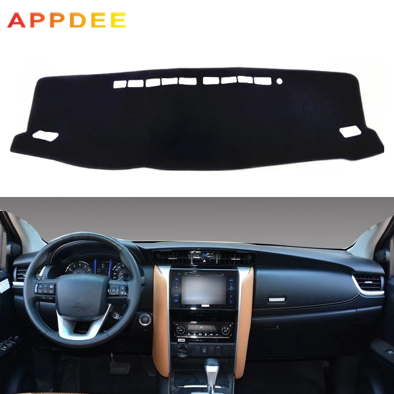 

Car Dashboard Cover Dash Mat For Toyota Fortuner 2016 2017 2018 Dashmat Pad Carpet Dash Board Cover Sun Shade Auto Car Styling