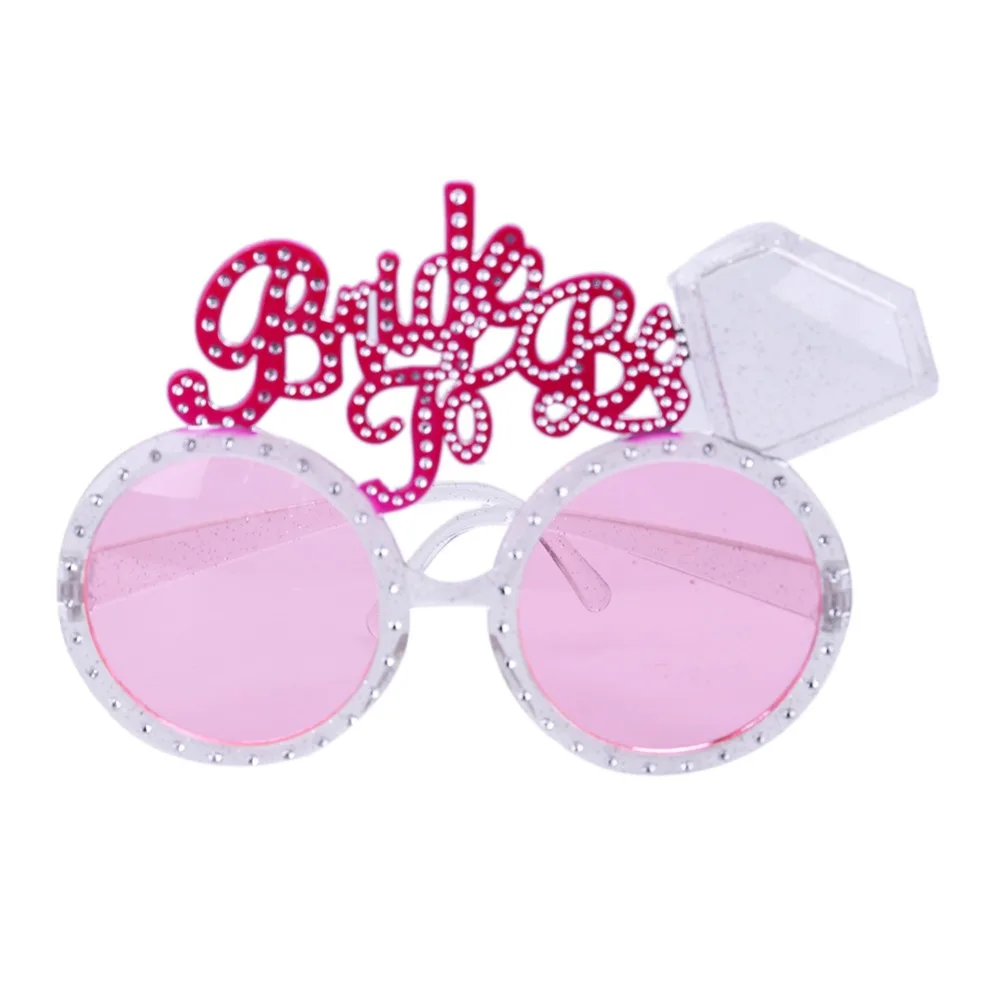 

Hen party and wedding decoration bride to be bride glasses