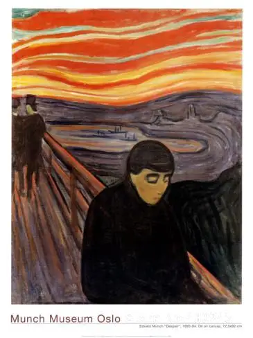 The Scream by Edvard Munch Art Print Museum Poster 24x32