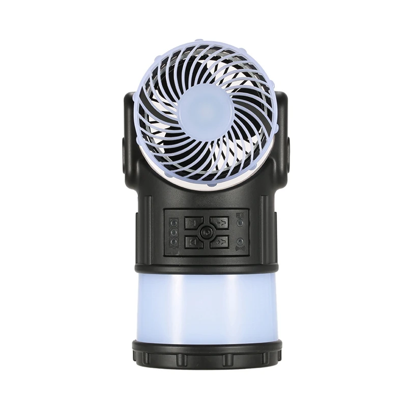

Outdoor Camping Tent Lamp Multi-Function Portable Tent Light With Cooling Fan Radio Mosquito Repeller For Hiking Fishing