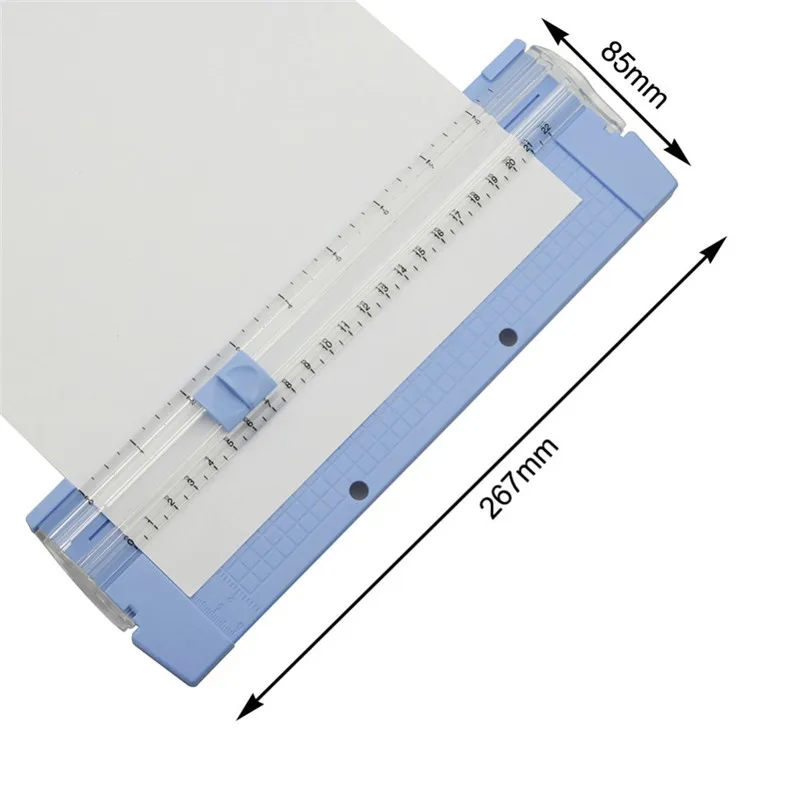 10 шт. маленький мини портативный резак для бумаги синий резак для бумаги раздвижной резак для домашнего офиса канцелярские принадлежности A4A5 приспособление для бумаги для резки - Цвет: 10 pcs
