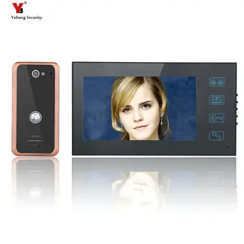 

Yobang Security Touch Button 7" Video Door Phone Intercom Doorbell Aluminum Alloy Night Vision Security CCTV Camera HD 1000TVL