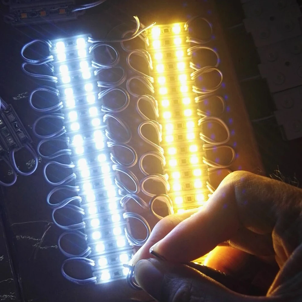 

Tanbaby 100pcs SMD 2835 2 LED Module DC12V waterproof Display modules for Advertising light words Back light oxes