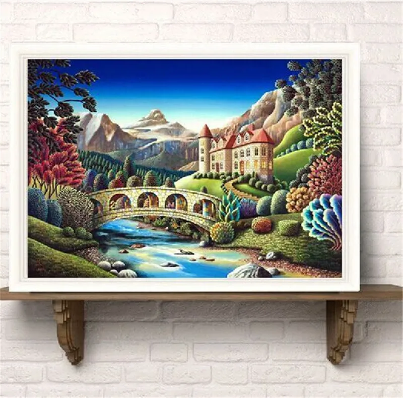 

5d diamond embroidery scenery needlework diamond mosaic cross stitch Kits for embroidery cube drill home decor