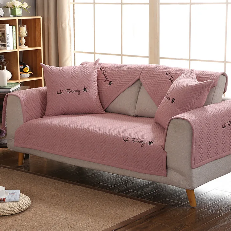 Моющееся Хлопковое полотенце на диван с вышивкой, чехлы для дивана, чехлы для дивана в европейском стиле, чехлы для дивана и дивана, чехлы для дивана и кровати
