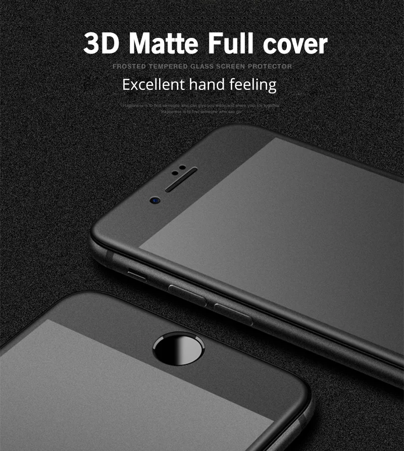 ESVNE 3D матовая Защитное стекло для айфон 6 7 8 стекло мягкий край пленки 9H для iPhone 6s 7 8 плюс Screen Protector Закаленное стекло на айфон 7