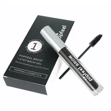 Усилитель для бровей, женский макияж для глаз, крем для бровей, гель+ кисть для завивки ресниц, черный косметический карандаш