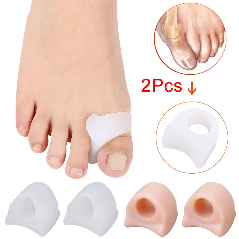 

2pcs Foot Care Toe Separator Straightener Pain Relief Gel Bunion Valgus Toe Separator Straighteners Orthopedic Supplies HB88
