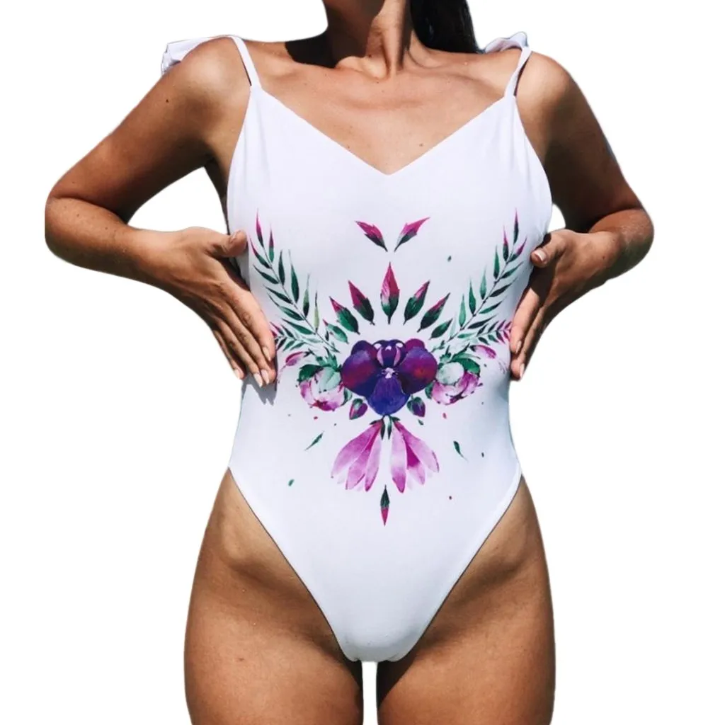 

Women's Bikini One Piece Swimsuit Pushups Filled Bra Swimwear Beachwear piecework swimsuit 2019 swimwear monokini Biquini