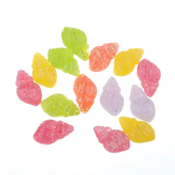 

50Pcs Mixed Glitter Resin River Snail Cabochon Flatback Decoration Crafts Embellishments For Scrapbooking Diy Accessories
