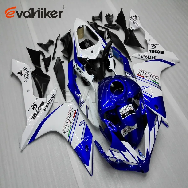 

motorcycle fairings for YZFR1 2007 2008 blue white YZF R1 07 08 ABS plastic motor panels kit Injection mold H2