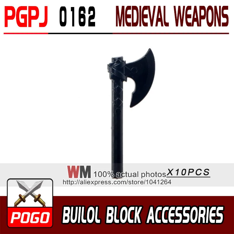 

WM 10pcs/lot Latest Rome Medieval Knight Sword Accessories Weapon Pack Building Blocks Bricks Knight Weapons
