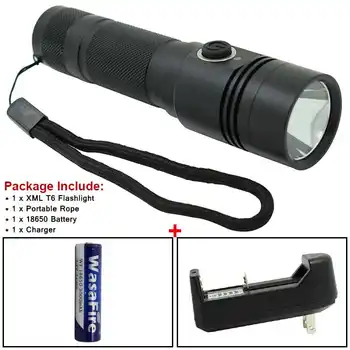 

1000 Lumen XML-T6 Flashlights 18650 USB Charging Torch Lamp 3 Modes Waterproof Riding Bike Light for Outdoor Camping Hunting