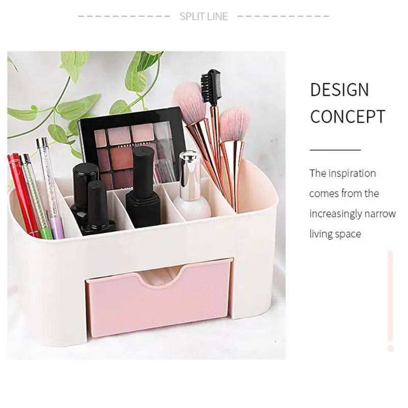 

Multi-function Cosmetic Storage Box Drawer Desktop Jewelry Nail Organizer Nail Art Plastic Empty Storage Box