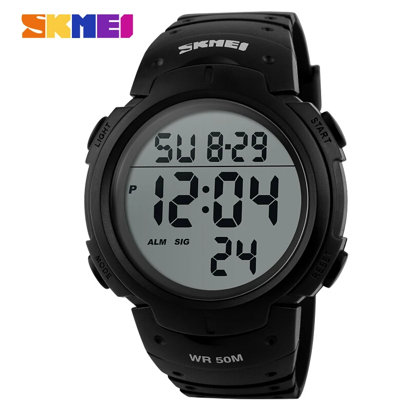 Skmei Brand Men Sports Watches Digital LED Military Watch Swim Alarm Outdoor Casual Wristwatches Hot Sale