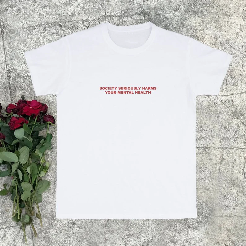 

Skuggnas Society Seriously Harms Your Mental Health T-shirt Aesthetic Clothing Tumblr t shirts Grunge Clothing drop ship