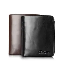 Fanny Popular Wallet Unique Clutch For Man Casual Solid Zipper Short Standard Wallet Synthetic Leather Wallet B005