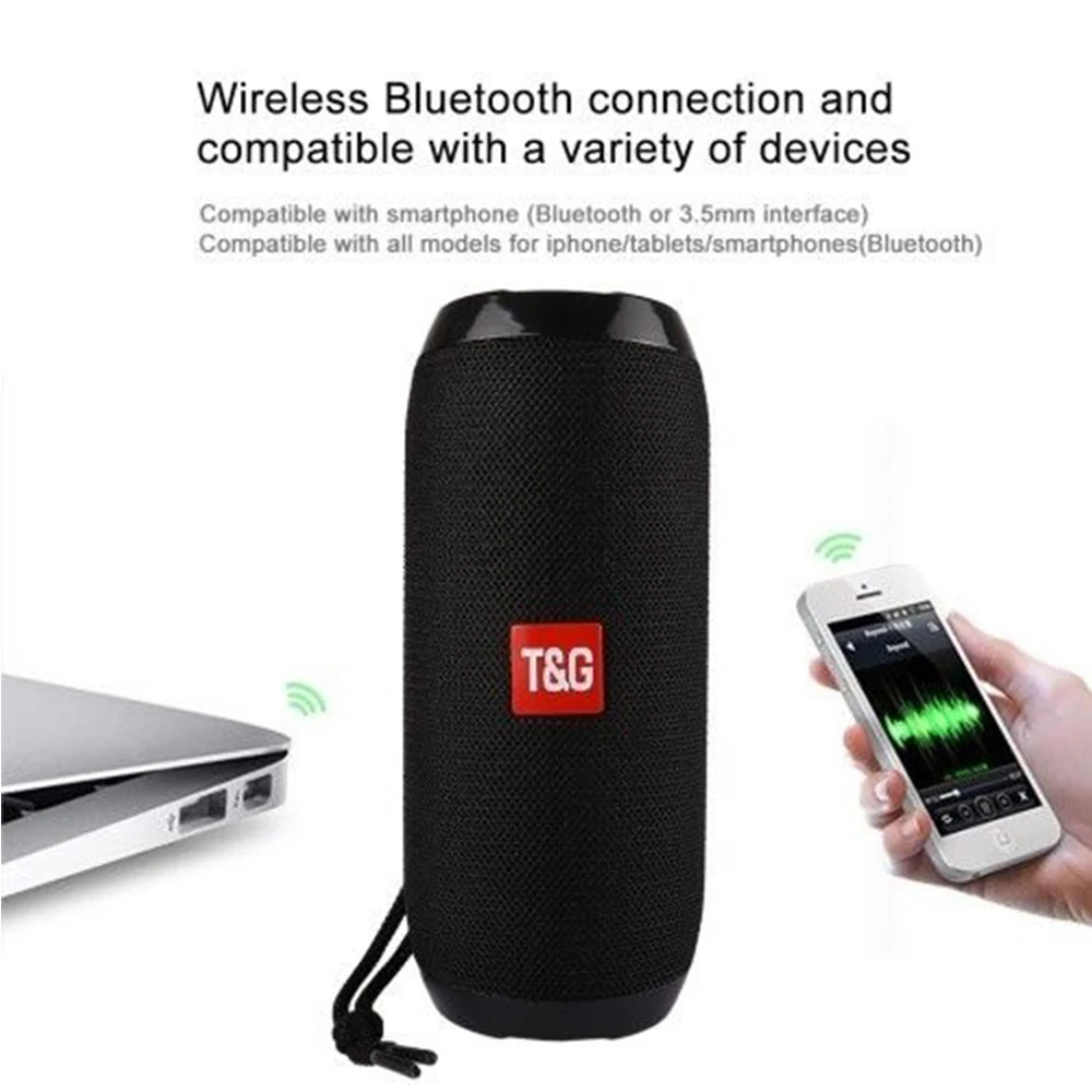 Беспроводной Bluetooth 4 2 динамик TG117 водонепроницаемый портативный наружный