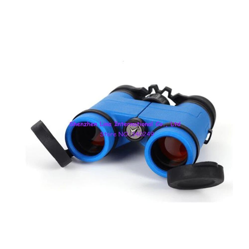 8x30 الأطفال تلسكوب اللون سيليكون المطاط قبضة زلق مناظير