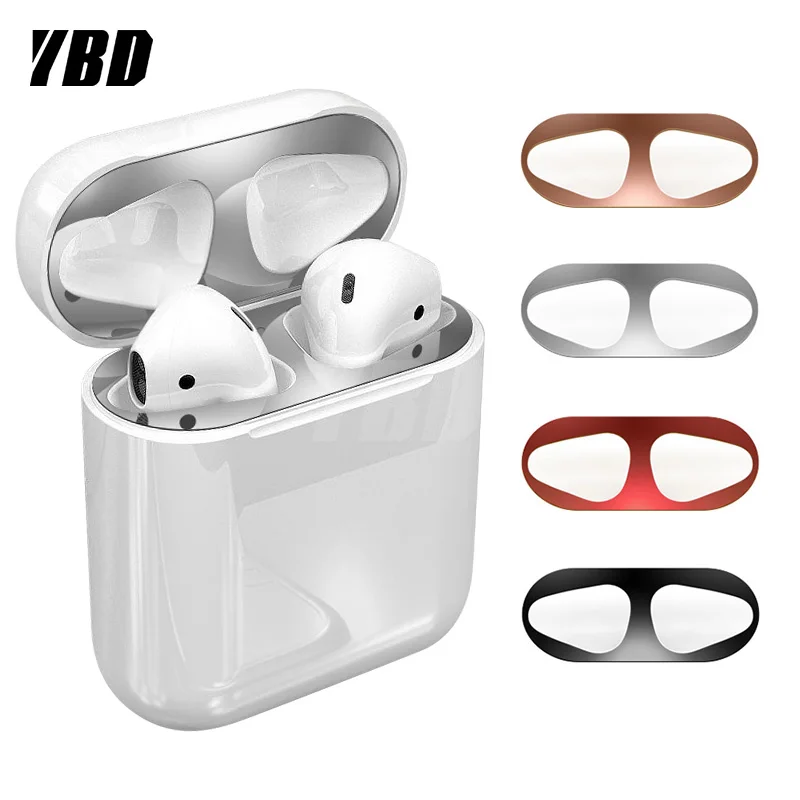 YBD металлическое покрытие Цвет Защита от пыли для Airpods ультра тонкая защита Airpod Air