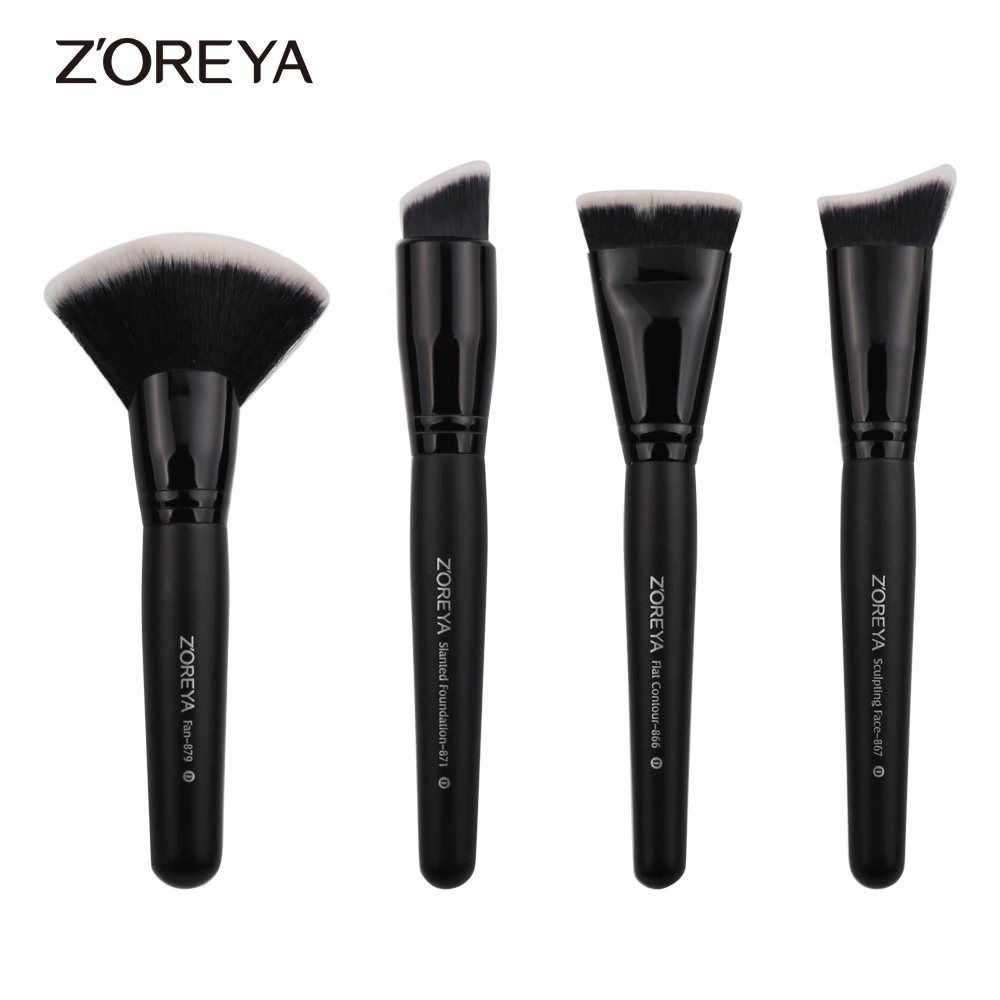 

ZOREYA Brand Make Up Brushes Contour Slanted Foundation Sclupting Fan Brush As Professional Beauty Cosmetics