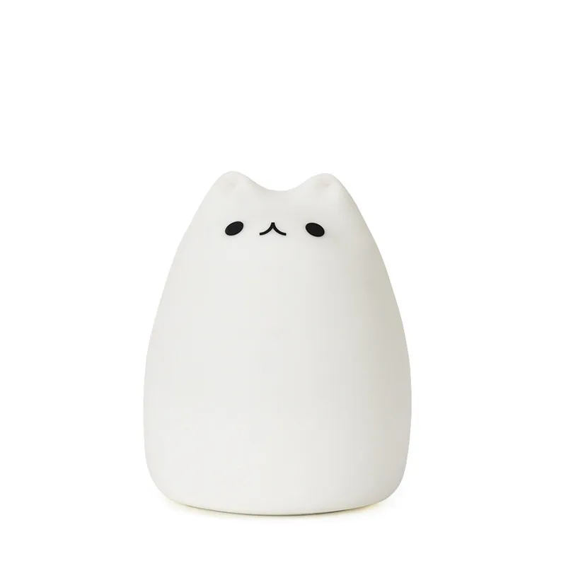 New Premium 7 цветов Cat светодиодный USB дети животных ночник Силиконовые Мягкий