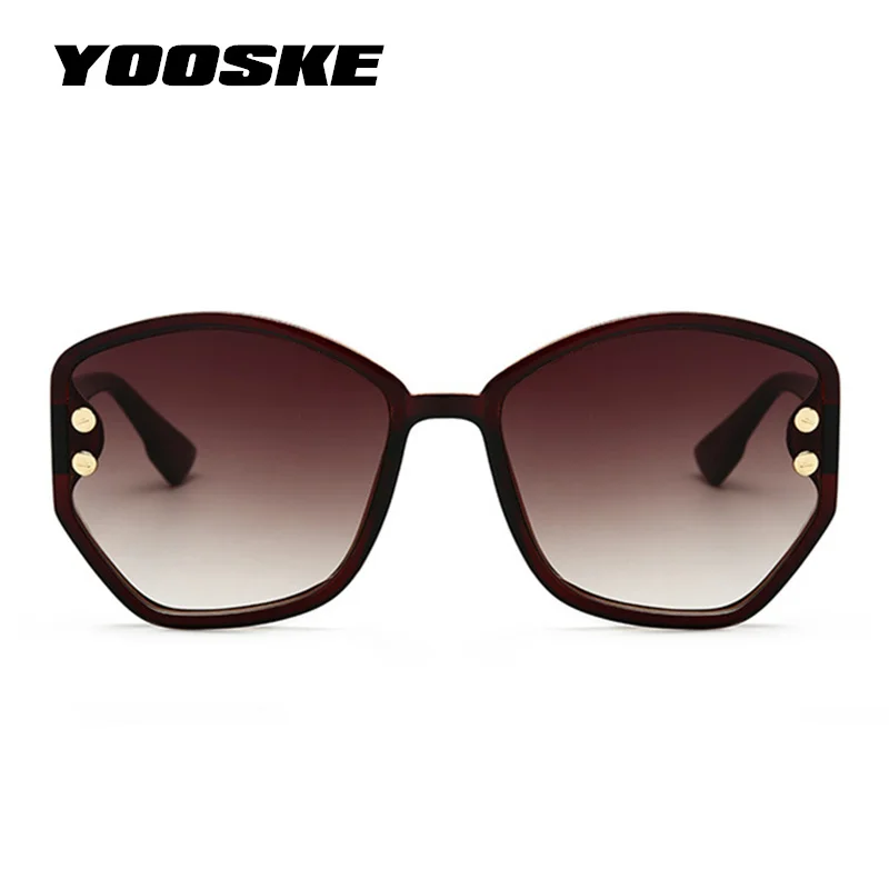 YOOSKE 2019 дизайнерские солнечные очки Для женщин неправильный многоугольник
