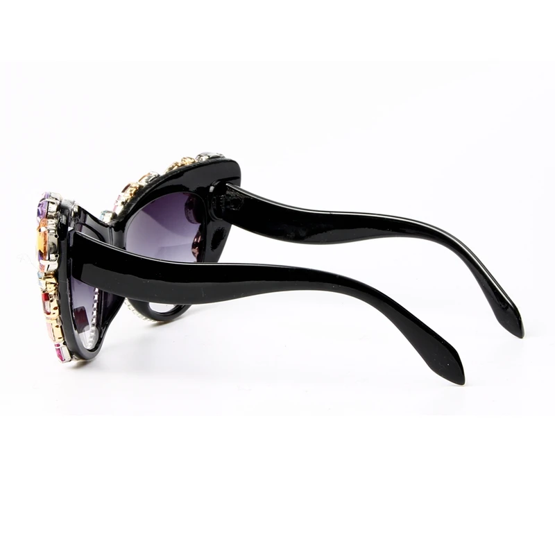 Модные солнцезащитные очки больших размеров кошачий глаз, женские брендовые дизайнерские Роскошные цветные прозрачные сексуальные солнцезащитные очки для женщин Oculos