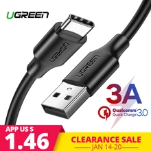 Ugreen 3A USB C Cable for Huawei Mate 20 Pro USB Type C Fast Charging Data