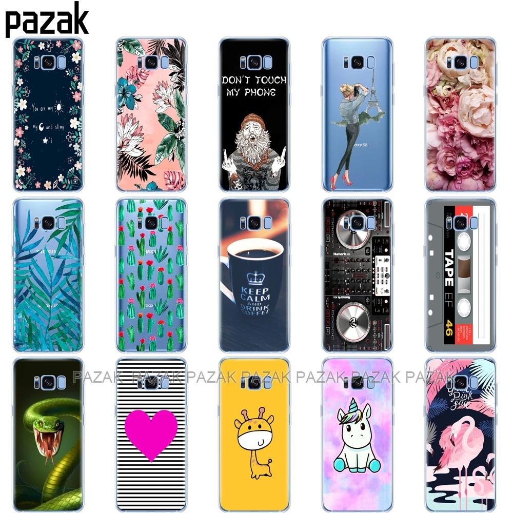 سيليكون الهاتف حقيبة لهاتف سامسونج غالاكسي S8/S8 زائد حالات غطاء لسامسونج S8/S8 زائد الهاتف قذيفة تصميم جديد