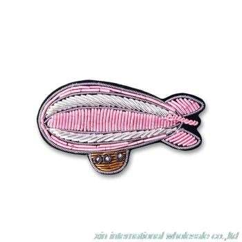

Spacecraft military badge Metal silk handmade embroidery pins for clothes Creative high grade lithuania clothes bag cap bigbang