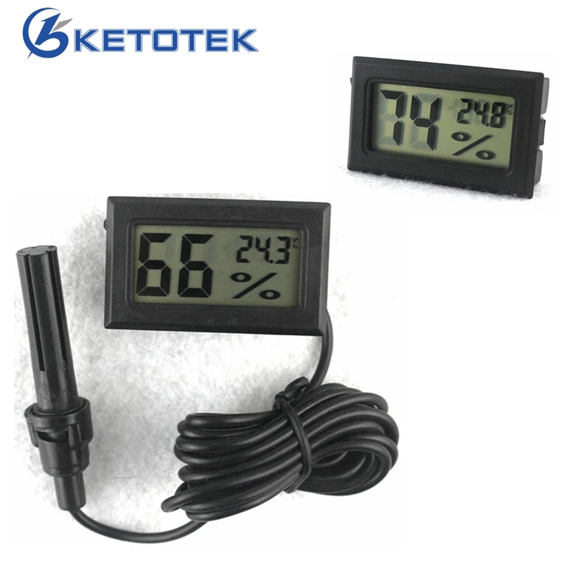 

Mini Lcd Digital Fridge Thermometer Hygrometer Humidity Temperature Meter for Freezer Free Shipping