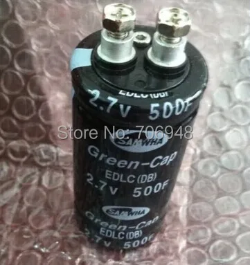 

high quality 2.7V 500F Super capacitor farad capacitor Specification 35 x80 screw shape