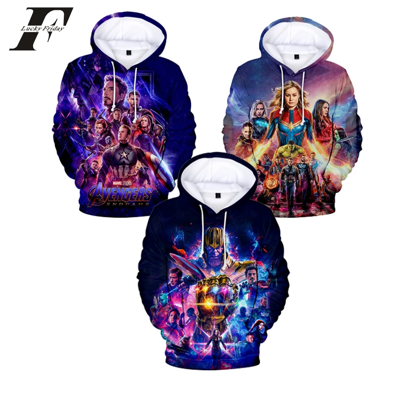 أعجوبة المنتقمون Endgame الكم عالم 3d هوديس بلوزات خارقة كابتن أمريكا الرجل الحديدي تأثيري المنتقمون نهاية اللعبة الملبس