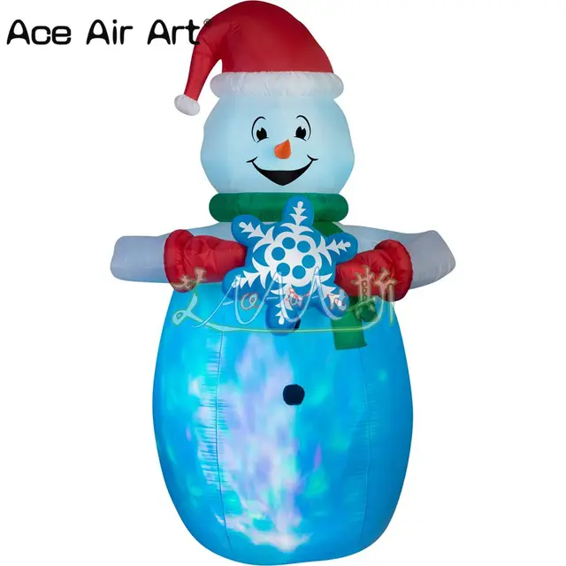 nicely christmas airblown inflatable snowman holding snowflakes lighted outdoor lawn yard decoration - Christmas Airblown Inflatables nicely christmas airblown inflatable snowman holding snowflakes lighted outdoor lawn yard decoration - Christmas Airblown Inflatables