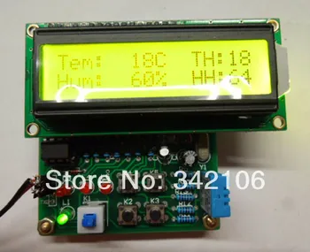

Free Shipping!!! Digital temperature and humidity (LCD) / 51 single / electronic kits / DHT11 Kit)