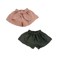 Летние шорты для маленьких девочек; Детские шорты с большим бантом для девочек; летние детские повседневные шорты; шорты для девочек; Одежда для девочек