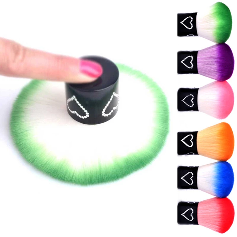 

Pandahall 1pcs New Colorful Soft Nail Powder Dust Remover Brush Cleaner Makeup Cosmetic Manicure Tools