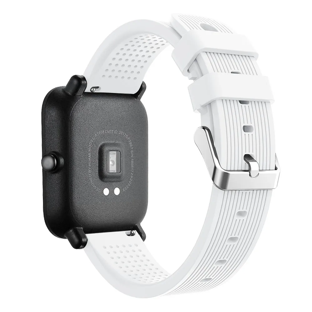 Мягкий силиконовый ремешок для часов Huami Amazfit Bip Youth для Xiaomi Huami Bip BIT PACE Lite Youth Band Bracelet ремешок 20 мм