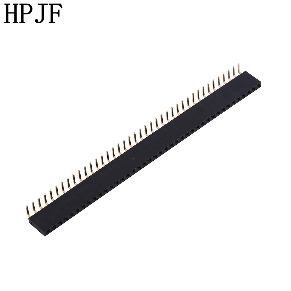 2 шт. шаг 0 мм 1x40Pin 40 Pin женский Однорядный правый угол прямой коннектор|strip