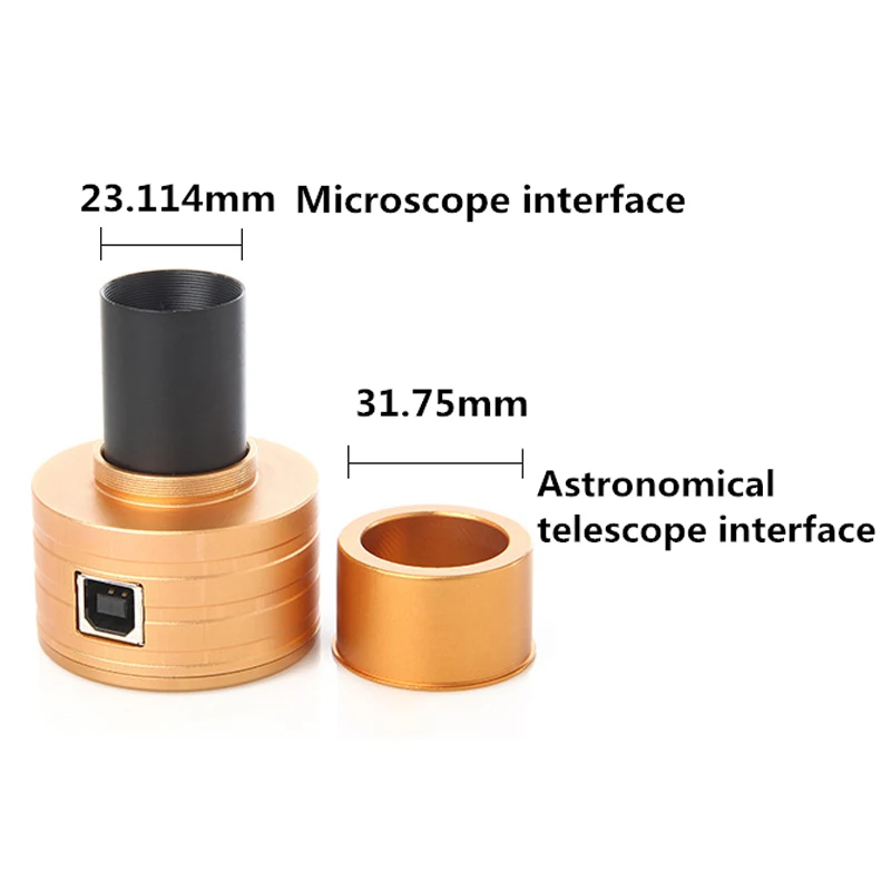 

Powerful 1.25/0.96 Inches Astronomical Telescope & Microscope Electronic Eyepiece Camera 2 Million Pixels For Star Watching