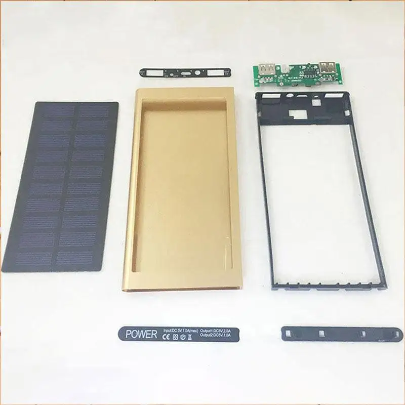 

MVpower DC5V LCD Solar Power Panel Charger Case Shell Kit DIY Power Bank