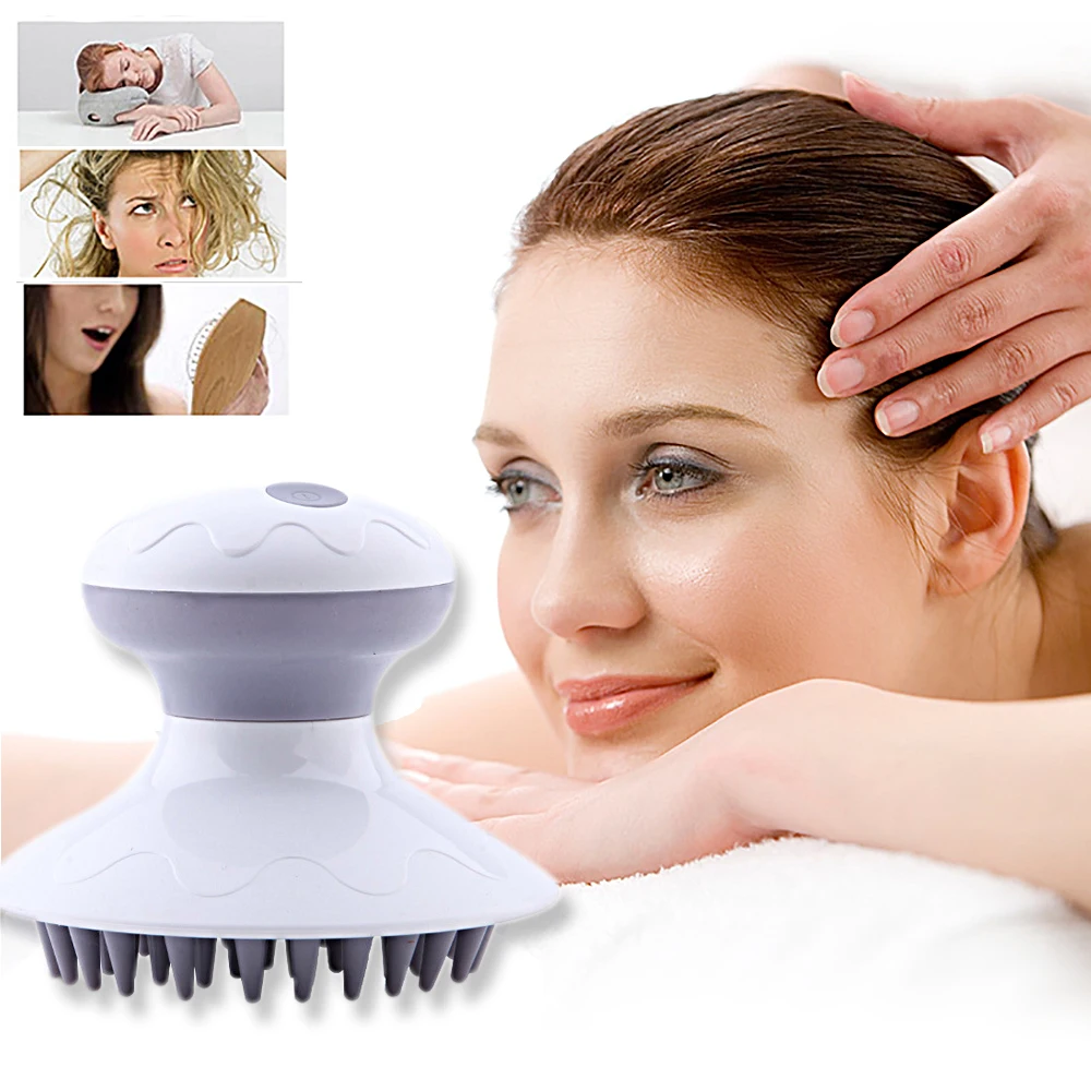 Brain Relieve Electric Head Massage Tool Portable Massager Brush For
